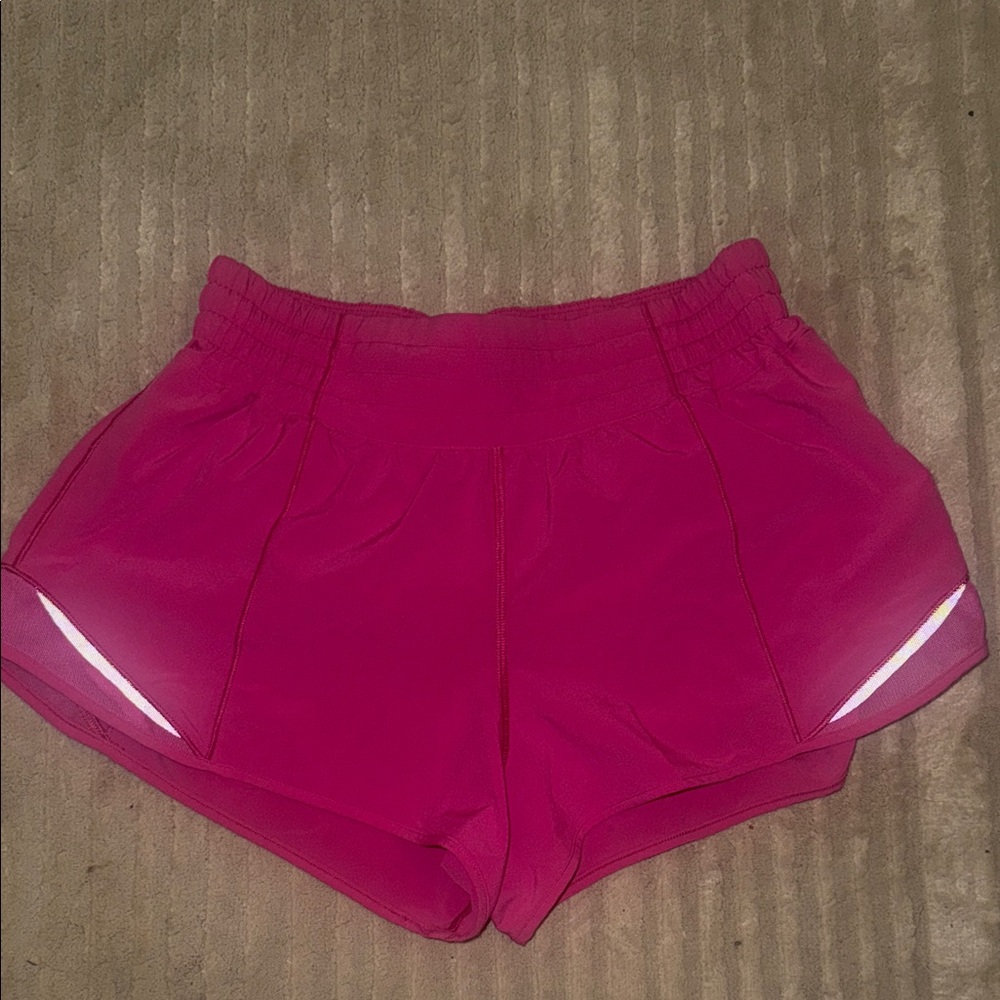 Women's Pink Hotty Hot Lululemon shorts